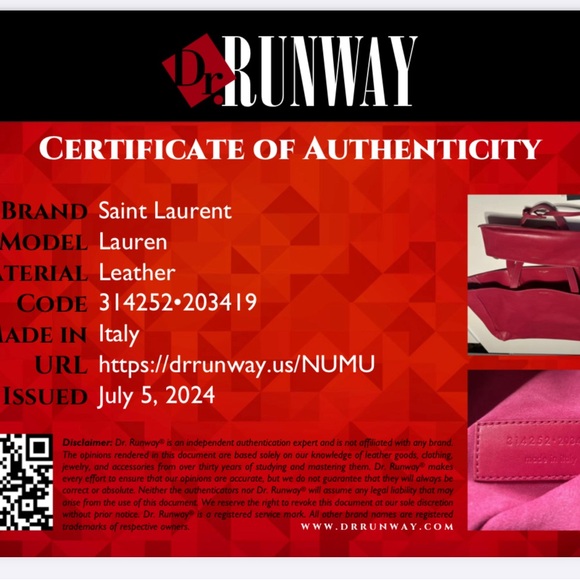 SAINT LAURENT LEATHER TOTE BAG HANDBAG & WALLET - Picture 12 of 12